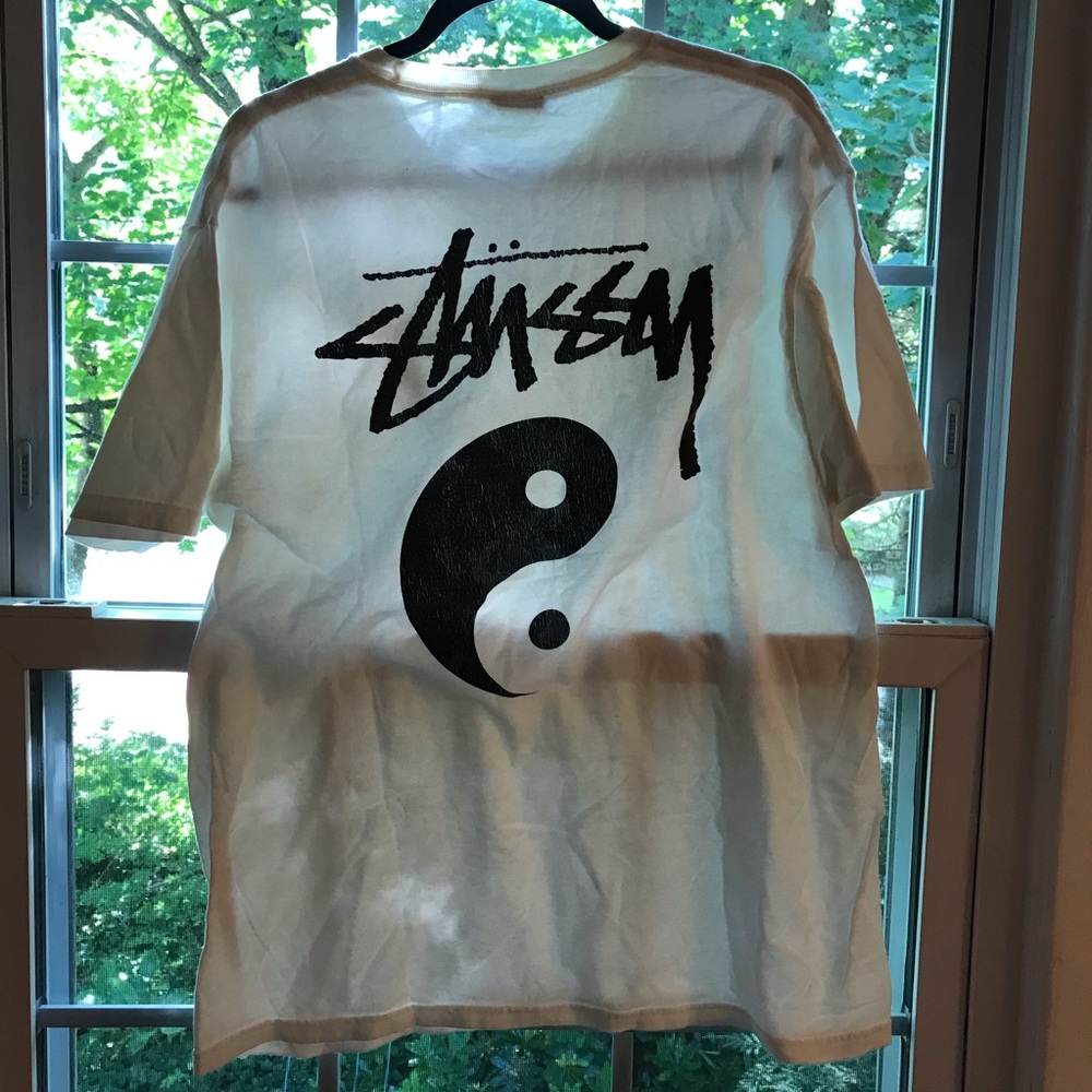 stussy ying yang t shirt
